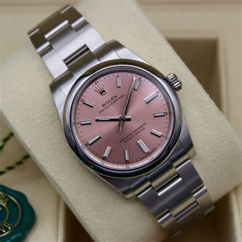 rolex with pink dial|rolex oyster perpetual datejust pink.